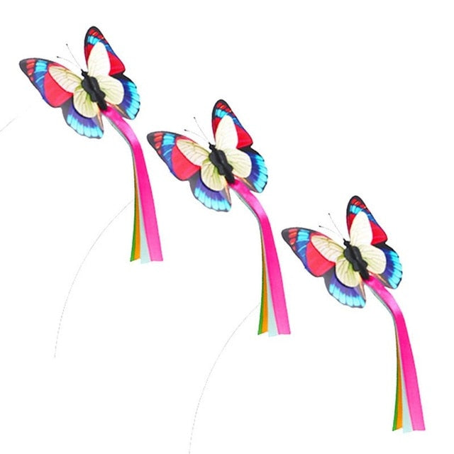 Butterfly Cat Stick Interactive Toy