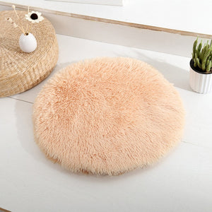 Round Fluffy Cat Cushion