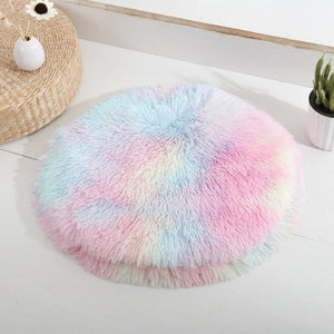 Round Fluffy Cat Cushion
