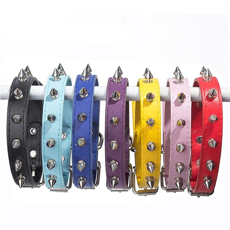 Spiked Studded Leather Dog Collars