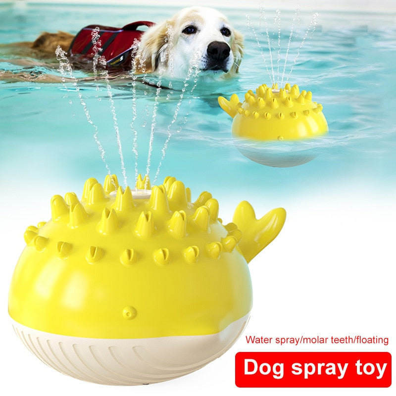 Water Spouting Dog Toy