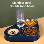 Feeder Bowl With Dog Water Bottle